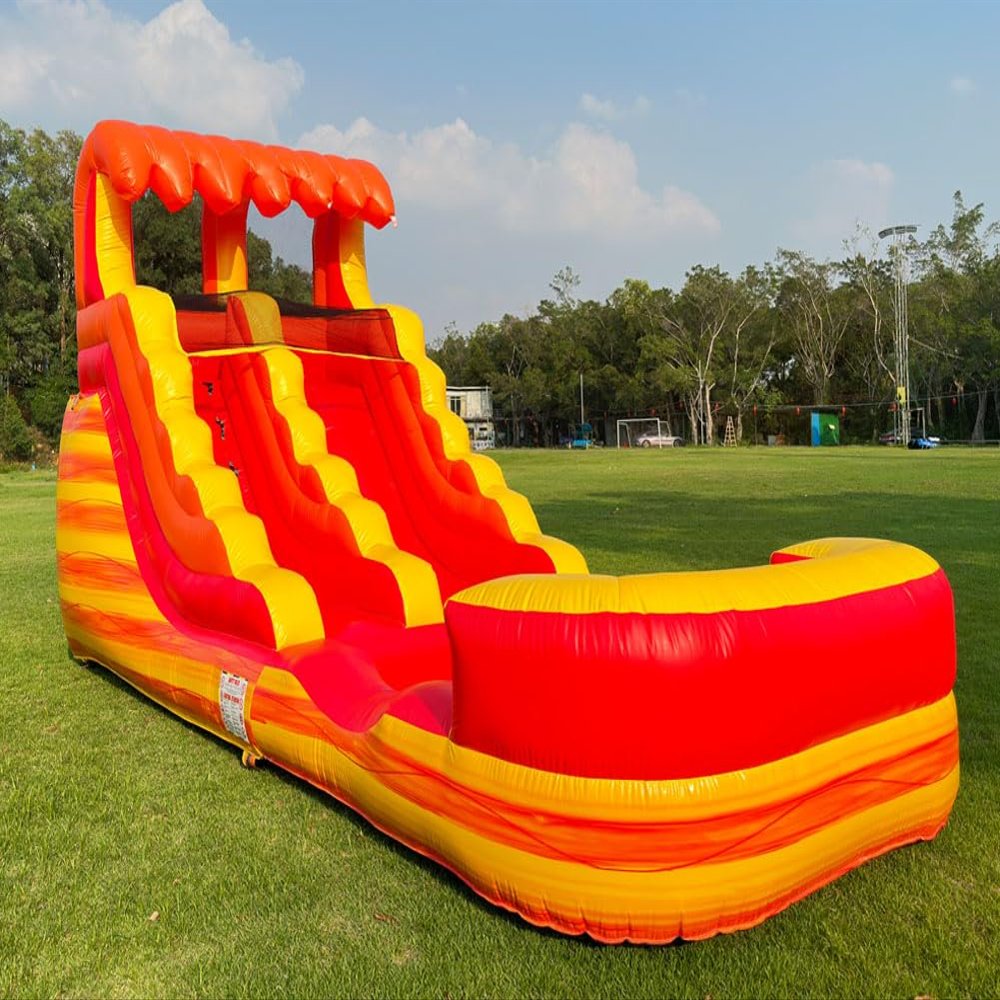 21ft(L) Commercial Water Slide for Adults Kids with Blower, Heavy Duty PVC Large Water Slides Bounce House for Outdoor Summer Fun, Inflatable Backyard Water Park Great for Party, Wet Dry Use 21912ft
