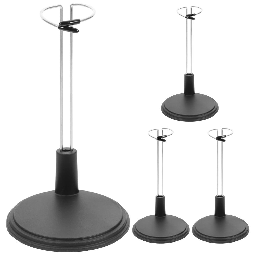 Alipis Doll Stand Toy 4pcs Action Doll Base Display Bracket for Model Collection