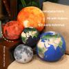 10.6 Planet Plush Soft Planet Plush Plush Pillow Toys Stuffed 3D Moon,Earth,Sun Plushie Doll Cute Solar System Planet Toy Gifts for Kids and Bedroom Sofa Home Decor (Earth) view 4