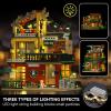 3 in 1 Street View Coffee Shop City Building Set, Compatible with City House Modular Simulation Architecture Construction Toy with LED Lights, Gift for Adults and Girls Kids Aged 8+(875 PCS) view 2