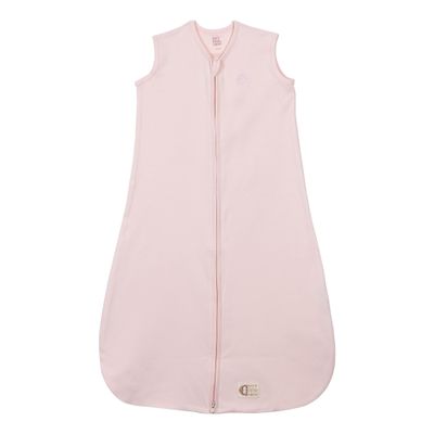 100% Cotton Baby Sleep Sack 0.5 TOG, 0-6 Months - Sleeveless Wearable Blanket Baby Sleeper Sacks, Cotton Blanket, Sleep Sacks, Pink Sleeping Bags for Girls, Designed in France, Pink