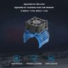 32000RPM High Speed RC Motor Cooling Fan Heat Sink with Aluminum Alloy for 28mm 29mm 380 Brushless Motors | Sturdy Black for 1/8 1/10 RC Cars (Blue) view 2