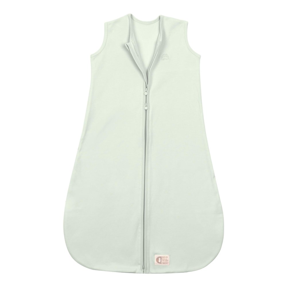 100% Cotton Sleep Sack Baby 0.5 TOG, 12-18 Months - Neutral Sleeveless Wearable Blanket Baby Sleeper Sacks, Cotton Blanket Sleep Suit, Green Sleepsack for Girl & Boy, Designed in France, Green