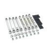 Compatible with MN D90 D91 D96 D99 D99S MN90 MS 1/12 RC Car Upgrade Parts Metal for Chassis Pull Rods Link Suspension Tie Rod RC Tie Link Rods(Silver) view 1