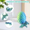 3D Printed Articulated Dragon with Crystal Dragon Eggs, Dragon Full Articulated Fidget Toy for Home Office Decor, Car Decor, Students Rewards, Birthday Goodie Bag Stuffers, for Boys and Girls (6 pcs) view 3