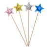 Garneck 4pcs Star Shape Fairy Wands for Boys and Girls Fairy Stick Party Accessories for Birthday Halloween Cosplay Events for Princess Costumes and Festive Decorations