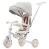 7 in 1 Baby Tricycle, Foldable Toddler Tricycle with Removable and Adjustable Parent Handle, Toddler Push Bike with Removable Pedal, Canopy, and Guardrail, Tricycle for 12-72 Months (Blue) view 1