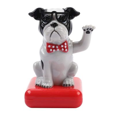Solar Powered Swing Dog, Cute Welcoming Waving Dog Home Decor Animal Figurine Decoration Accessories for Home Decor Car Accessories