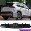 7 Fins Compatible with T0yota RAV4 Car Rear Diffuser Fin Bumper Lip Splitter Spoiler Chassis Deflector Lip Kit Carbon Black(Carbon Fiber Look) view 2