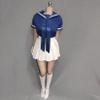 1/6 Scale Female Clothes, Student Pleated Skirt JK Uniform Suit School Girl Outfit Clothing for 12-inches Action Figure, 1/6 Girl Costume Short Sailor Suit with Tie Accessory view 4