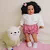 Anano Big Size Black Reborn Baby Dolls Pippa - African American Biracial Babies, 26 Inch Realistic Toddler Reborn Doll, Dark Skin Silicone Dolls, Soft Cloth Body view 4
