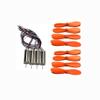 4D-V8 WiFi FPV Quadcopter V8 Mini Drone Spare Parts Accessories Engines cw/ccw Motors propeller blade Maple Leaf set repair parts(Orange) view 1