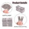 1 Set Mini Prop Miniature Beer Bottles Mini Beer Cans Miniature Money 100 Dollar Bills Model Set for 1/6 Scale Tiny Doll Assesories Dollhouse Decoration Figure Accessories (Set C) view 2