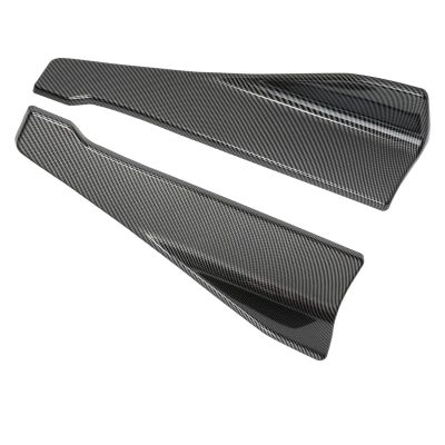Compatible For Mitsubishi Lancer EVO 15-20 Car Rear Lip Bumper Skirts Splitters Fins Spoiler Canards Diffuser Side Scratch Mudguards(Carbon Fiber)