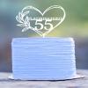 Heart Cake Topper,55 Wedding Anniversary Cake Topper,55th Marriage Anniversary Topper,Wedding Anniversary Party Ideas Party Cake Decal Supplies for Men Women. view 1