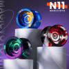 MAGICYOYO N11 Unresponsive Yoyo - Professional Trick Yo Yo for Kids 8-12 or Above, Dual Purpose Yo-yo Replacement Responsive Bearing for Beginner+12 Strings+Case Bag+Bearing Kit - Black Red Silver view 2