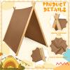 Wesnoy 6 Pack Teepee Tents Bulk, Sleepover Play Tents Washable Foldable Teepee Shelter for Indoor Outdoor Slumber Pajama Party(Boho) view 2