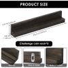 3 Pack Challenge Coin Holder Wall Mount, Wood Military Coin Rack Display Shelf, Single Row Army Coin Stand for Collection, Space Saving Display Case Rack for Collectors, Holds 8 Each view 3
