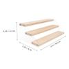 Alipis 1pc Three-Tier Acrylic Display Rack for Handicrafts Dolls and Collectibles and Storage Shelf for Toys and Models for Home and Organizing view 3