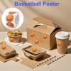1000pcs 2 Rolls Basketball Stickers, Self-Adhesive Sports Ball Theme Decals Decorative Basketball Seal Girls Boys Teens Stickers for Water Bottles Birthday School Classroom Party Poster Board Supplies view 4