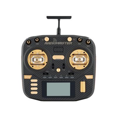 Radiomaster Boxer Max Version with CNC AG01 Hall Gimbals Carbon Fiber 2.4G 16ch Transmitter Remote Control ExpressLRS Mode 2 (ELRS-Gold)
