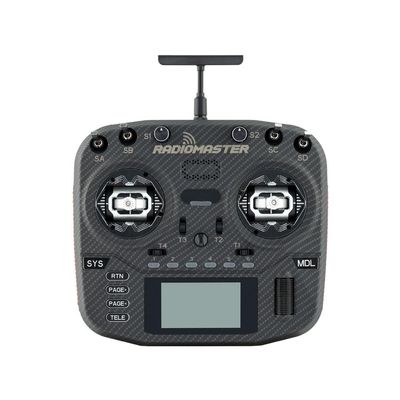 Radiomaster Boxer Max Version with CNC AG01 Hall Gimbals Carbon Fiber 2.4G 16ch Transmitter Remote Control ExpressLRS Mode 2 (ELRS-Black)