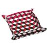 3D Red Checkered Print Valet for Women and Man Decorative Desk Organizer Tray Leather Bedside Vanity Tray view 1
