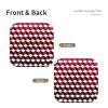 3D Red Checkered Print Valet for Women and Man Decorative Desk Organizer Tray Leather Bedside Vanity Tray view 2