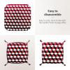 3D Red Checkered Print Valet for Women and Man Decorative Desk Organizer Tray Leather Bedside Vanity Tray view 3