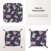Animals-Cute Mousepad,MouseMat Print Valet for Women and Man Decorative Desk Organizer Tray Leather Bedside Vanity Tray view 3
