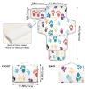 DUOBU Portable Diaper Changing Pad Foldable Baby Changing Mat with Built-in Pillow Waterproof Changing Pad for Newborn Girls Boys Animal Print view 4