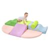 QUCHI Climbing Toys for Toddlers, Toddler Climbing Toys Indoor, 7-Piece Soft Foam Climbing Blocks Set, Toddler Playtime Corner Climber Indoor Foam Play Gym for Climbing Crawling and Sliding view 1