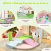 QUCHI Climbing Toys for Toddlers, Toddler Climbing Toys Indoor, 7-Piece Soft Foam Climbing Blocks Set, Toddler Playtime Corner Climber Indoor Foam Play Gym for Climbing Crawling and Sliding view 4