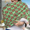 Muishi American Football On Green Baby Car Seat Covers Carseat Canopy Soft Infant Stroller Cover Nursing Breastfeeding Covers for Girls Boys Newborn view 2