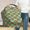Muishi American Football On Green Baby Car Seat Covers Carseat Canopy Soft Infant Stroller Cover Nursing Breastfeeding Covers for Girls Boys Newborn view 4