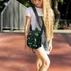 Small Crossbody Purses for Kids Age 4-12 Cute Green Axolotl Little Messenger Bag Mini Shoulder Bag Wallet Purse for Boys Girls Travel view 3