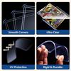 100 Penny Sleeves and 100 Top Loads, EDUDIIU 35PT Card Sleeves Hard Plastic, 3" x 4" Hard Card Protectors, Rigid Toploads for Yugioh, Baseball, Sports Cards view 3