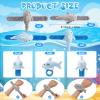 Lenwen 8 Pcs Plush Shark Slap Bracelets Stuffed Animals for Kids Cute Wrist Slap Bands Sea Animal Patting Wristband for Birthday Party Favors Boys Girls Gifts view 2