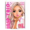 Depesche 13572 TOPModel Beauty and Me Lip Gloss Set with Lip Liner, Lipstick and Lip Gloss in Pink Tones, Small Makeup Guide Included view 1