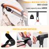 2 Pack Stroller Hooks for Bags Universal Baby Stroller Clips and Hooks Carry 44lbs, Non-Slip with One-Hand Opening, Hanging Diaper Bag Universal Hooks Accessories for Stroller Shopping Cart (Black) view 3