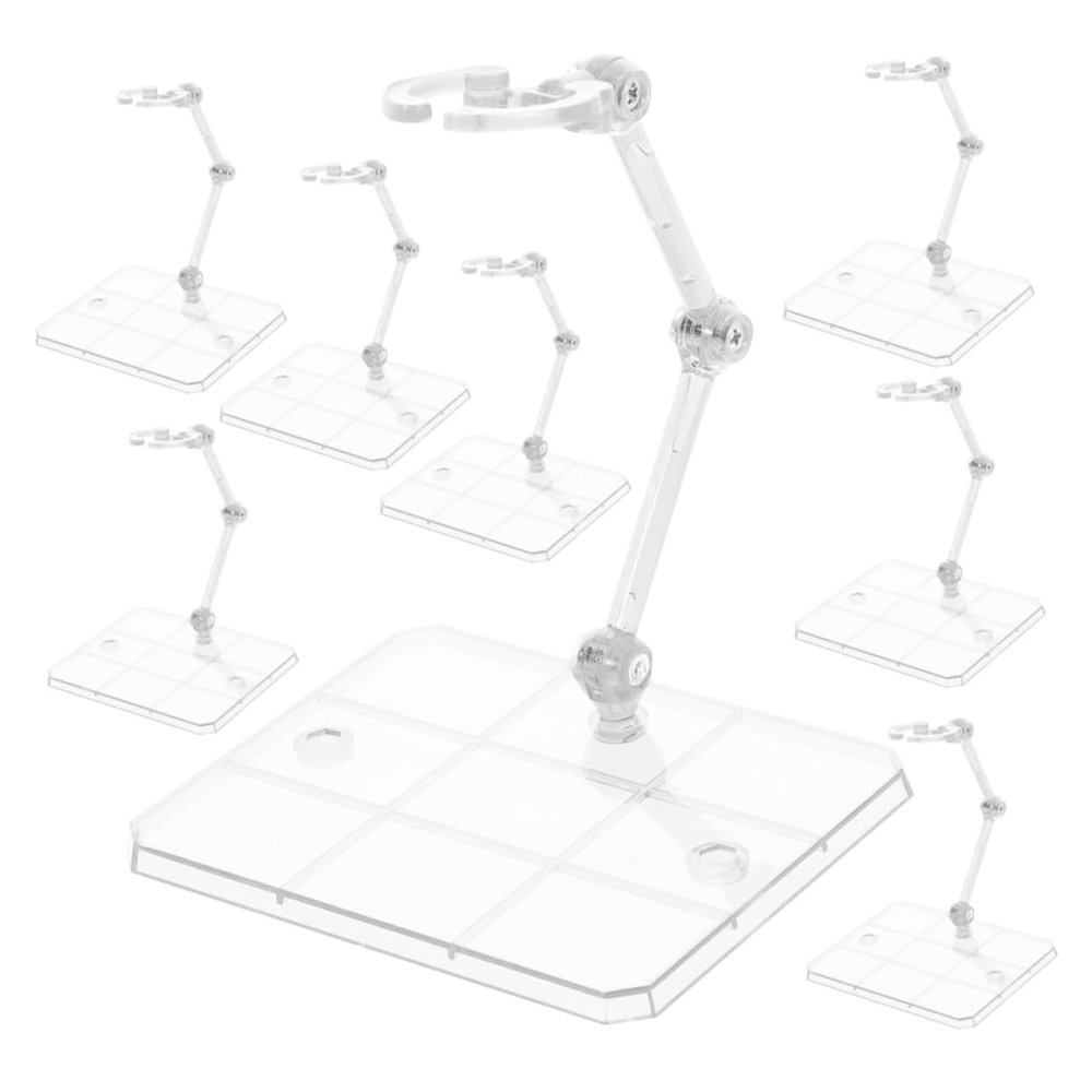 PHENOFICE 8pcs Doll Armature Wear-resistant Plastic Figure Holder Displaying Rack