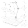 PHENOFICE 8pcs Doll Armature Wear-resistant Plastic Figure Holder Displaying Rack view 1