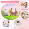 Celosmo Bunny - My Realistic Bunny Toy Bunby Realistic Bunny Jumping Shaking Ears Easter Gift Bunny Pal with Candy Bag (1pc-Brown) view 4