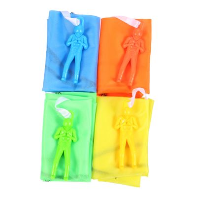 WHAMVOX 6pcs Mini Hand Throw Parachute Toy for Boy Girl Random Styles Lightweight Outdoor Parachute Soldiers for Boys and Girls Fun Party Favors and Games