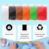 Black Air Dry Clay Wolwefa 72 Packs Air Dry Foam Clay, Moldable Super Light Clay Perfect for Arts, Crafts, Classroom Teaching view 2