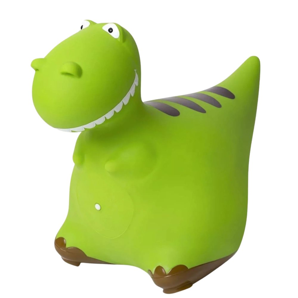 Bounce Buddies Dino Trish | Indoor & Outdoor Fun | Inflatable Riding Bouncy Dino (Green, Large)