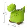 Bounce Buddies Dino Trish | Indoor & Outdoor Fun | Inflatable Riding Bouncy Dino (Green, Large) view 4