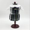 18 inch Doll Outfit-School Plaid Jumper Include Blouse and Hair Accessory/Add on Option: Sock and Shoe (Doll is not Included) (Zip Jumper,Sock,Matte Black Shoe, Plaid 45) view 2