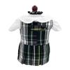 18 inch Doll Outfit-School Plaid Jumper Include Blouse and Hair Accessory/Add on Option: Sock and Shoe (Doll is not Included) (Zip Jumper Only, Plaid 45) view 1
