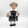18 inch Doll Outfit-School Plaid Jumper Include Blouse and Hair Accessory/Add on Option: Sock and Shoe (Doll is not Included) (Zip Jumper Only, Plaid 45) view 2
